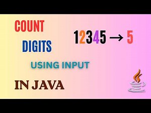 Java Program to Count Digits with User Input | Beginner Friendly Tutorial