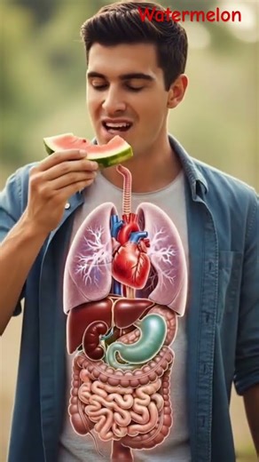 WATERMELON - REFRESHING POWER FOR YOUR WHOLE BODY! 🍉 Watch how organs "come alive"!