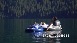 Inflatable Lounge Pool Recliner Lounger Chair with Cup Holders