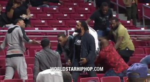 Damn: Crazy Brawl Breaks Out In Stands During A Celebrity Basketball Game!