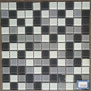 [Hot Item] Outdoor Mix Size Crystal Bathroom Iridescent Pool Tiles Glass Blue Mosaic Glass Tile