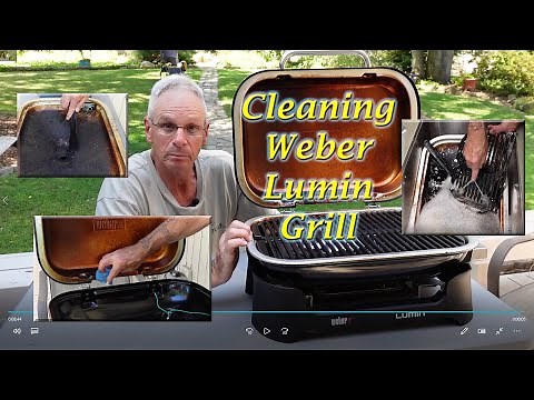 Cleaning The Weber Lumin Electric Grill