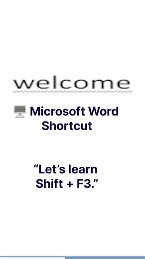MS Word Important Shortcut key | Advanced