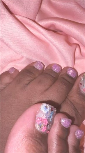 TOE NAILS | POLY GEL | Nail Art | Do You Want a Tutorial??? #toenails