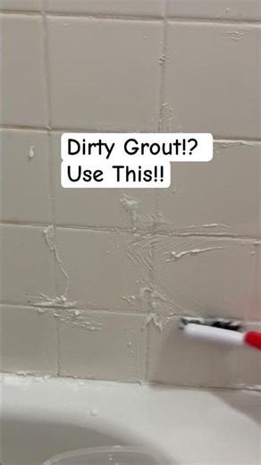 Dirty Grout!? Use This!! #cleaning #howtocleangrout #cleaningtips #tilegrout