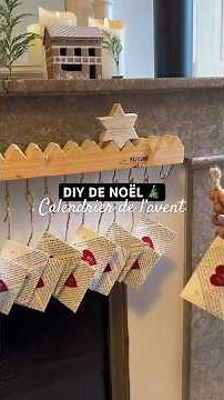 Handmade advent calendar made of wood and paper 🥰 I love Christmas