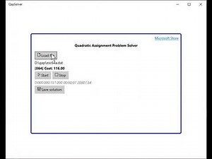 Solving the Quadratic Assignment Problem in real time on Laptop