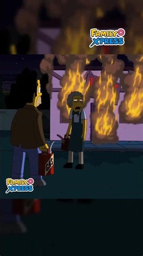 Homer had to destroy Moe's Tavern 😨💀