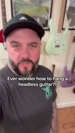 Ever wondered how to hang a headless guitar on the wall without a headstock? These little stealth guitar hangers are PERFECT! I found this company online called Clear Gear, and they 3D print these devices that allow headless guitars with rear-mounted strap buttons to hang by the strap button itself. It took me about 10 minutes to install all three of these and hang my three headless guitars on the wall! They worked with both of my strandberg guitars, as well as my new GOC Guitars Illumina ! When