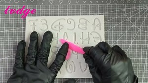 Stylish English Alphabets/Letters & Numbers Silicone Molds For Fondant Cake, Gum paste, DIY Cake Decorations (Cartoon)