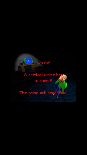 Baldi's Basics The Old Laboratory Remastered Rare Screen