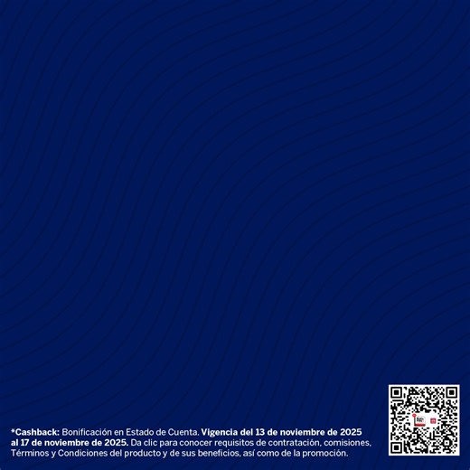 ¡Este Buen Fin es tu oportunidad de conseguir beneficios con tu nueva Tarjeta American Express! Podrás recibir $12,000 M.N. de cashback* al adquirir The Platinum Credit Card American Express®. *Cashback: Bonificación en Estado de Cuenta Da clic para conocer requisitos de contratación, comisiones, Términos y Condiciones del producto y de sus beneficios, así como de la promoción. Válido del 13 de noviembre de 2025 al 17 de noviembre de 2025. | American Express