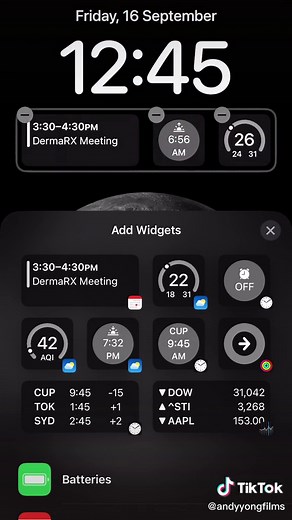 ‼️iOS 16 lockscreen customisation! #ios16 #apple