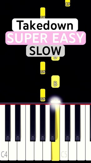 Takedown ⚔️ (SUPER EASY Piano Tutorial) | Clean Synthesia (K-Pop Demon Hunters)