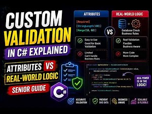 Custom Validation in C# Explained | Attributes vs Real-World Logic
