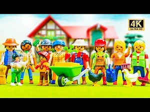 Playmobil Farm Workers with Animals | Toy Farm World Ep5