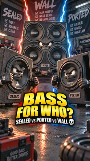 Car subwoofer: sealed, ported, under-seat, spare-wheel or bandpass?