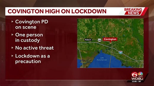 Covington High School on lockdown after incident involving gun video