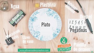 Tutorial: Cómo hacer un reloj con un plato