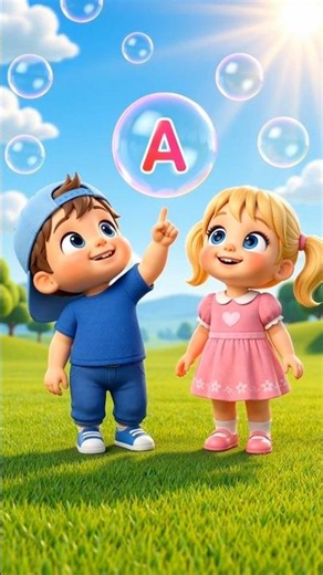 Learn A to E with Magic Bubbles 🫧✨ | Fun Alphabet for Kids