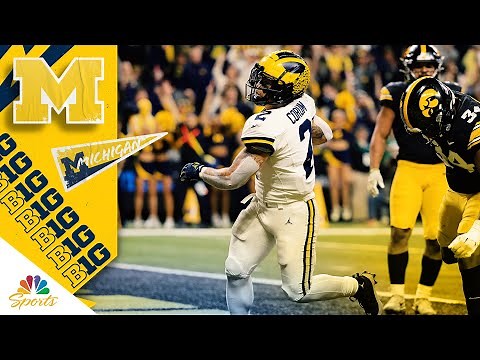 Blake Corum highlights from Michigan's B1G title win over Iowa | NBC Sports