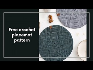 Free crochet placemat pattern PART 1 (Rounds 1-10)