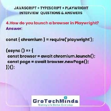 🟡 Top 10 Playwright Interview Questions (JavaScript + TypeScript)