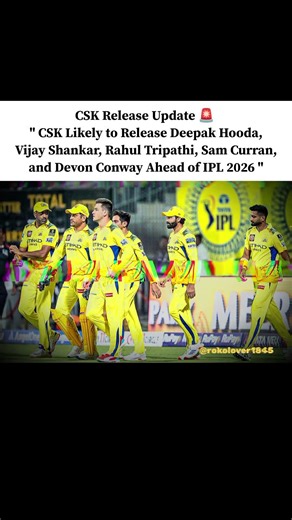 CSK's Shocking Release Update #ipl #shorts #csk