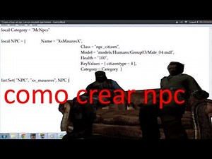 Como crear un npc con los models que tienes - GarrysMod