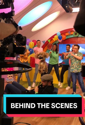 Come with me on a behind the scenes trip of my day in studio at the CBeebies House! #Puppeteer #DodgetheDog #CBeebies #BehindtheScenes #fyp @evie.pickerill @Joanna Adeyinka-Burford @Rebecca Keatley