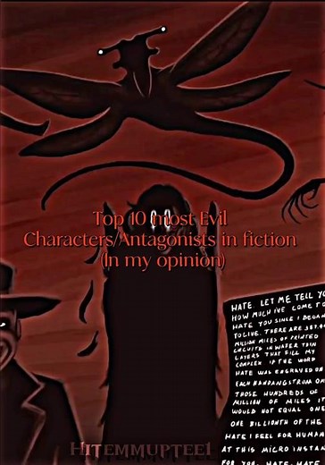 Top 10 most evil characters in fiction #evil #eviltrinity #foryou #virlvideo #fyp #trending