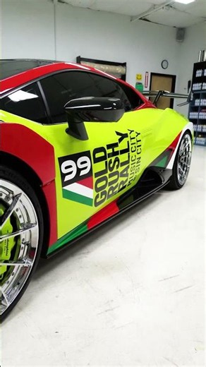 Gold Rush Rally Lamborghini STO Full Wrap Transformation | Hittn' Skins