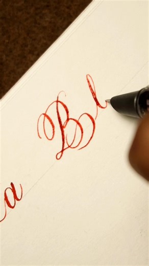 'Bb' Calligraphy Alphabets #calligraphylettering#calligrphylearning