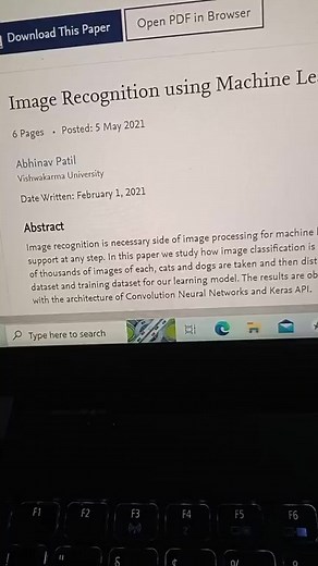 Research Paper Image Recognition #ImageRecongition #programing | Computer Enlightenment Society