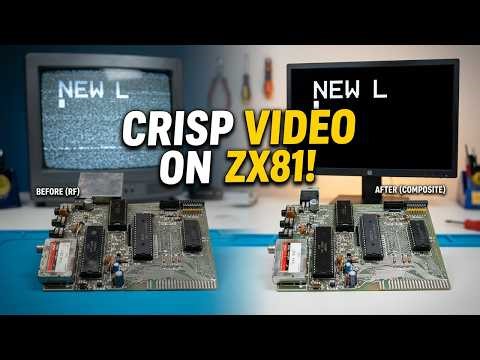 Sinclair ZX81 Complete Restoration | Regulator Swap, Recap & Video Mod