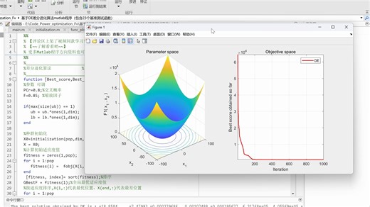 基于DE差分进化算法matlab程序（包含23个基准测试函数）
