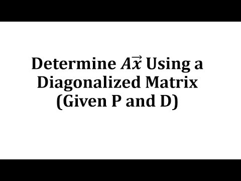 Determine the Product of a Matrix and Vector using the Diagonalization of the Matrix