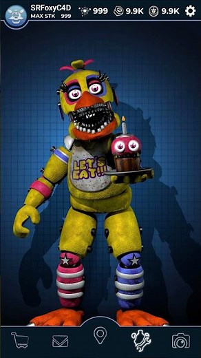 Star Unwithered Chica - FNAF AR Workshop Animation