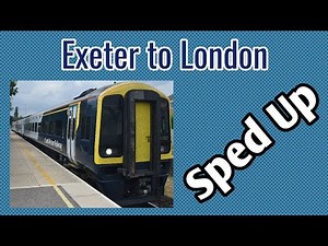 Exeter St Davids to London Waterloo | Full Journey In 5 Minutes | Sped Up | 159 Express Sprinter