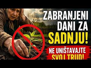 Zabranjeni dani za sadnju: Ne uništavajte svoj trud u travnju 2026!