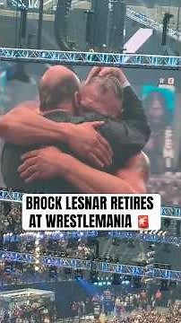 Brock Lesnar leaves his gear in the ring after losing to Oba Femi