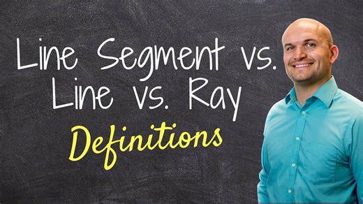 What is the difference between a line, line segment, and ray?