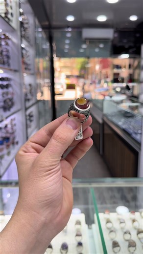 #خاتم_رجالي #فضة #خاتم #عقيق