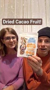 Trying Dried Cacao Fruit! It is sweet, tart, and delicious! #unique #driedfruits #tropicalfruit #yum