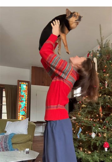 Merry Christmas from me and my very tiny and terrified filthy animal