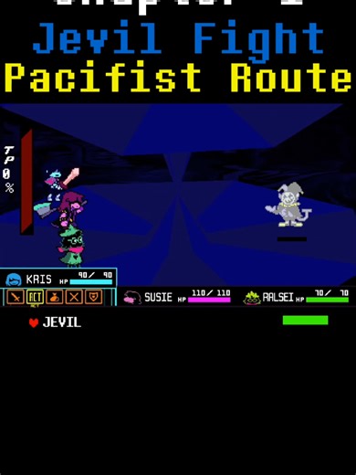 Jevil Fight - Pacifist Route in Undertale AU