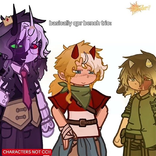 Basically qpr bench trio: || C!Bench Trio || CHARACTERS NOT CC || DSMP || GL2/GL || ☆