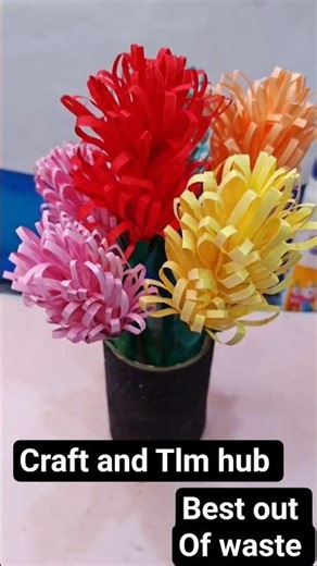 Foil paper cardboard roll se beautiful flower pot#shorts #diy #flowervase