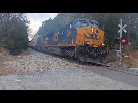 CSXT 889 leads CSX I187 at Carlisle SC on the CSX Monroe Subdivision