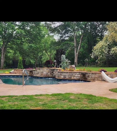 #inground pool #swimming pool #gunite pool #vinyl liner #landscaping # pergola # outdoor kitchen | Johnny's Pool Company Inc. | Facebook